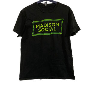 District Madison Social Black T-Shirt Size M